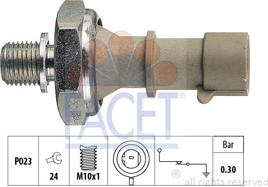 FACET 70.162 - Sensore, Pressione olio autozon.pro