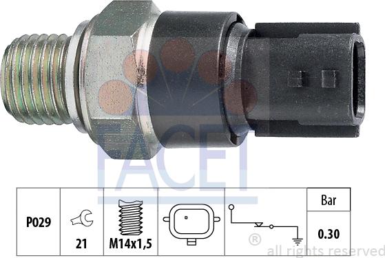 FACET 70.181 - Sensore, Pressione olio autozon.pro