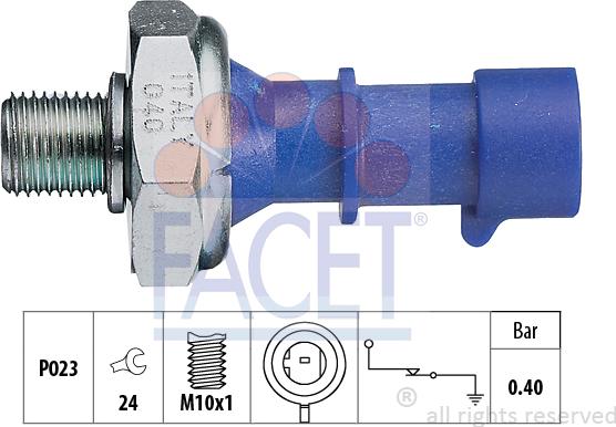 FACET 7.0183 - Sensore, Pressione olio autozon.pro