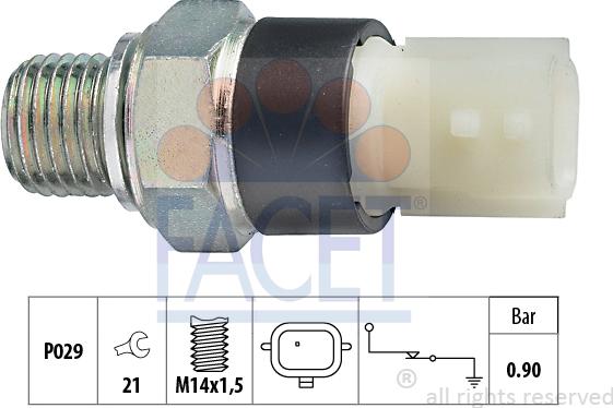 FACET 7.0179 - Sensore, Pressione olio autozon.pro