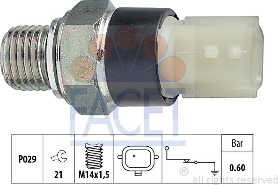 FACET 70.178 - Sensore, Pressione olio autozon.pro