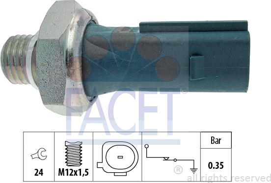 FACET 70.177 - Sensore, Pressione olio autozon.pro