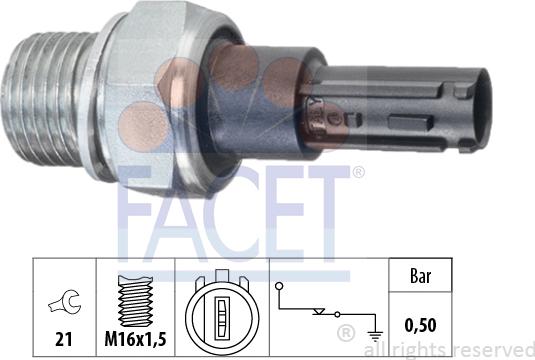 FACET 70.203 - Sensore, Pressione olio autozon.pro