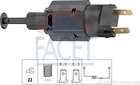 FACET 71.050 - Interruttore luce freno autozon.pro