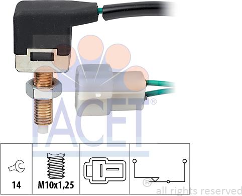 FACET 7.1057 - Interruttore luce freno autozon.pro