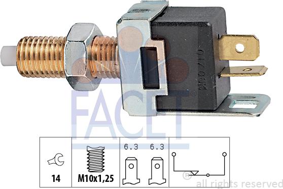 FACET 71.017 - Interruttore luce freno autozon.pro