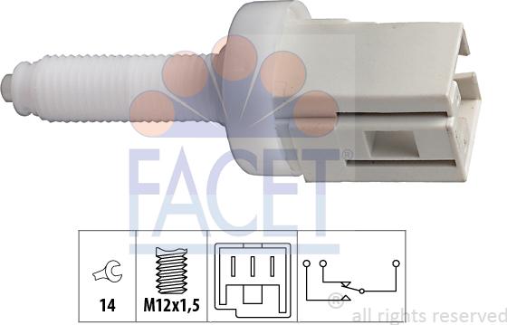 FACET 71.077 - Interruttore luce freno autozon.pro