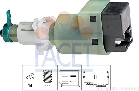 FACET 71.145 - Interruttore luce freno autozon.pro