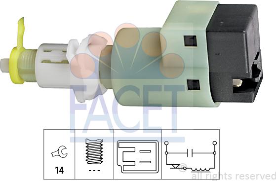 FACET 71.107 - Interruttore luce freno autozon.pro