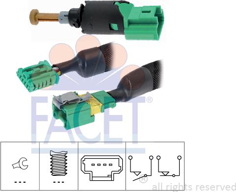 FACET 7.1213K - Interruttore luce freno autozon.pro