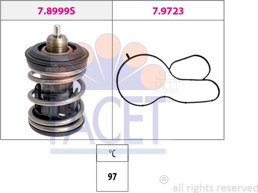 FACET 7.8999 - Termostato, Refrigerante autozon.pro