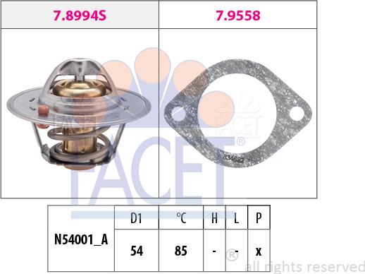 FACET 78.994 - Termostato, Refrigerante autozon.pro