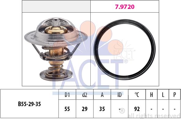 FACET 7.8945 - Termostato, Refrigerante autozon.pro