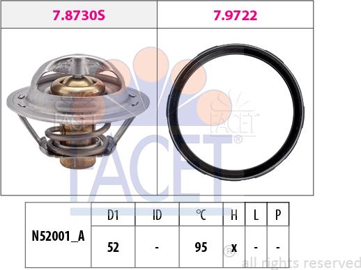 FACET 78.946 - Termostato, Refrigerante autozon.pro