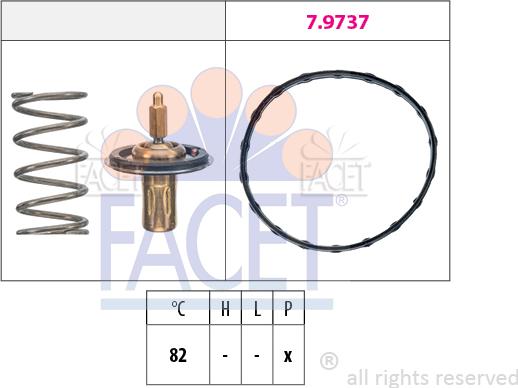 FACET 7.8950 - Termostato, Refrigerante autozon.pro