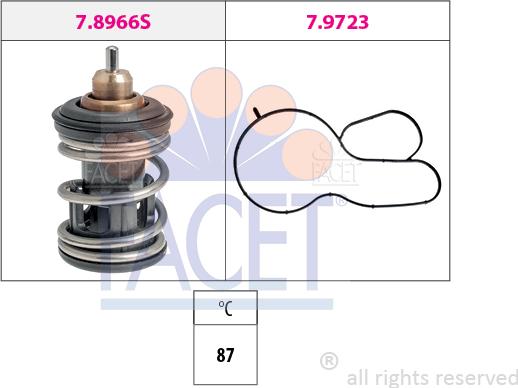 FACET 7.8966 - Termostato, Refrigerante autozon.pro