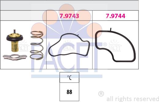 FACET 7.8986 - Termostato, Refrigerante autozon.pro