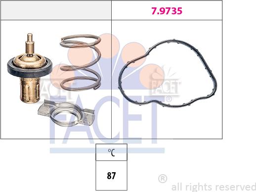 FACET 7.8930 - Termostato, Refrigerante autozon.pro