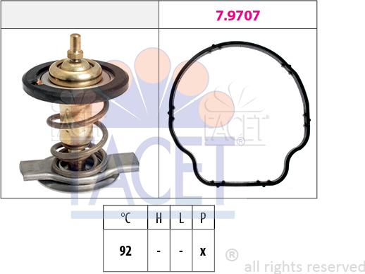 FACET 7.8929 - Termostato, Refrigerante autozon.pro