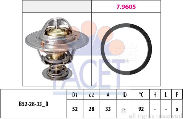 FACET 78.928 - Termostato, Refrigerante autozon.pro