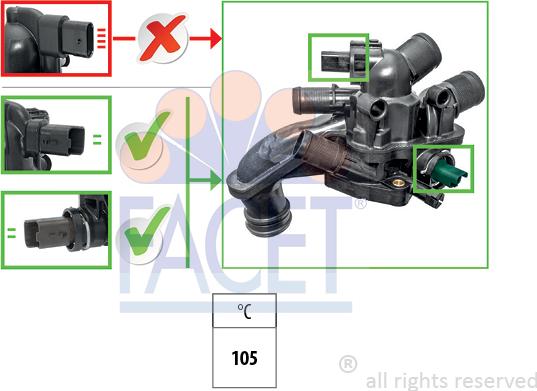 FACET 7.8927 - Termostato, Refrigerante autozon.pro