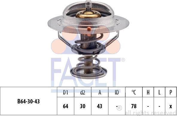 FACET 7.8491S - Termostato, Refrigerante autozon.pro