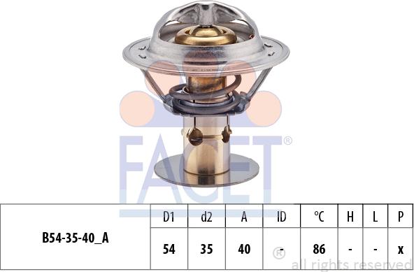 FACET 7.8498S - Termostato, Refrigerante autozon.pro