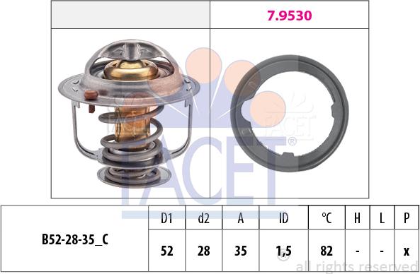 FACET 78.493 - Termostato, Refrigerante autozon.pro