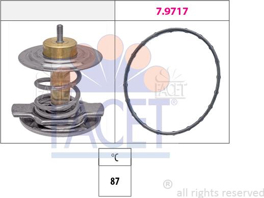 FACET 7.8442 - Termostato, Refrigerante autozon.pro