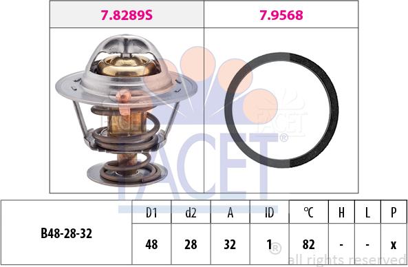 FACET 78.466 - Termostato, Refrigerante autozon.pro