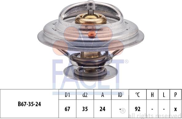 FACET 7.8401S - Termostato, Refrigerante autozon.pro