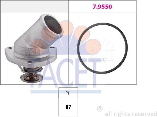 FACET 7.8402 - Termostato, Refrigerante autozon.pro