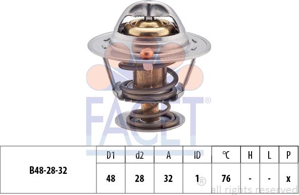 FACET 7.8418S - Termostato, Refrigerante autozon.pro