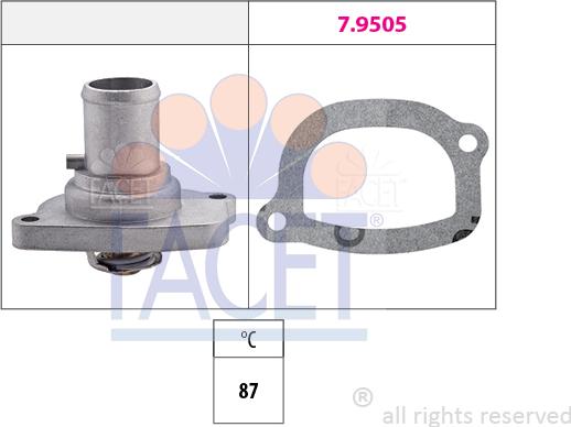 FACET 7.8482 - Termostato, Refrigerante autozon.pro