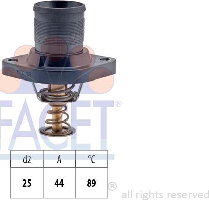 FACET 7.8423 - Termostato, Refrigerante autozon.pro