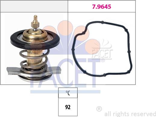 FACET 7.8590 - Termostato, Refrigerante autozon.pro