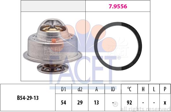 FACET 7.8542 - Termostato, Refrigerante autozon.pro