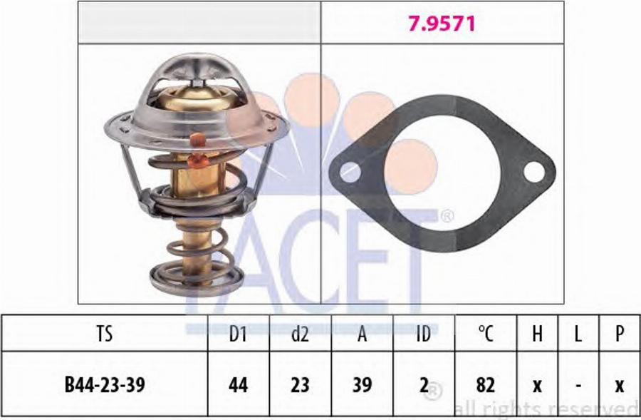 FACET 7.8520 - Termostato, Refrigerante autozon.pro