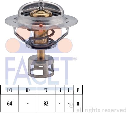 FACET 7.8523S - Termostato, Refrigerante autozon.pro