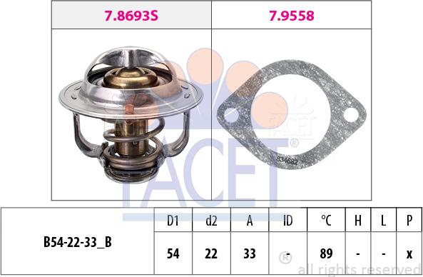 FACET 7.8693 - Termostato, Refrigerante autozon.pro