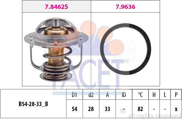 FACET 78.645 - Termostato, Refrigerante autozon.pro