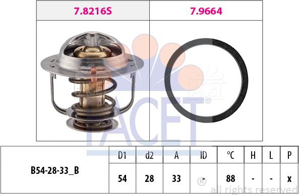 FACET 78.658 - Termostato, Refrigerante autozon.pro