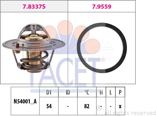 FACET 78.667 - Termostato, Refrigerante autozon.pro