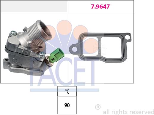 FACET 78.606 - Termostato, Refrigerante autozon.pro