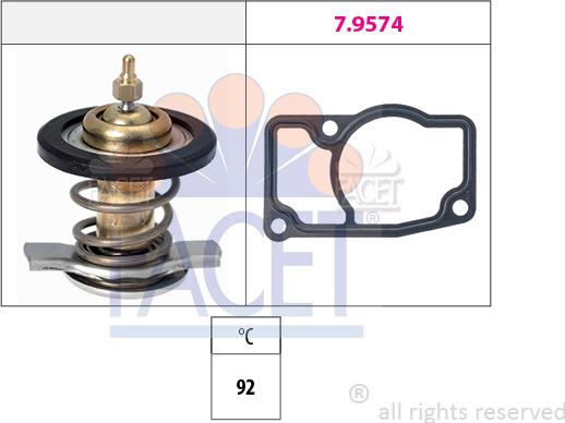 FACET 7.8607 - Termostato, Refrigerante autozon.pro