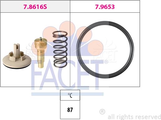 FACET 7.8616 - Termostato, Refrigerante autozon.pro