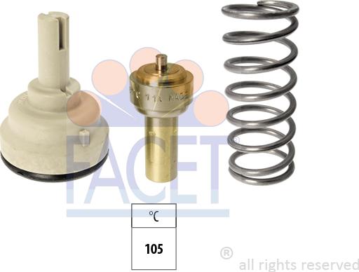 FACET 7.8618S - Termostato, Refrigerante autozon.pro