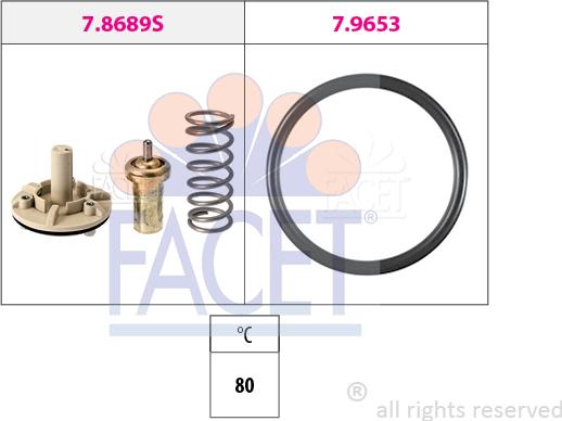 FACET 7.8689 - Termostato, Refrigerante autozon.pro