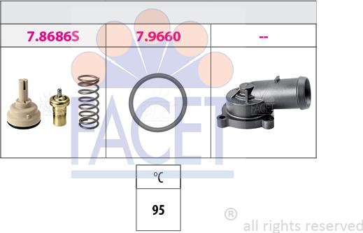 FACET 7.8686K - Termostato, Refrigerante autozon.pro