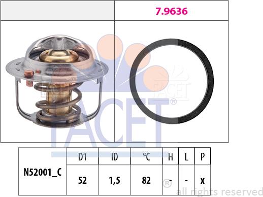 FACET 78.679 - Termostato, Refrigerante autozon.pro